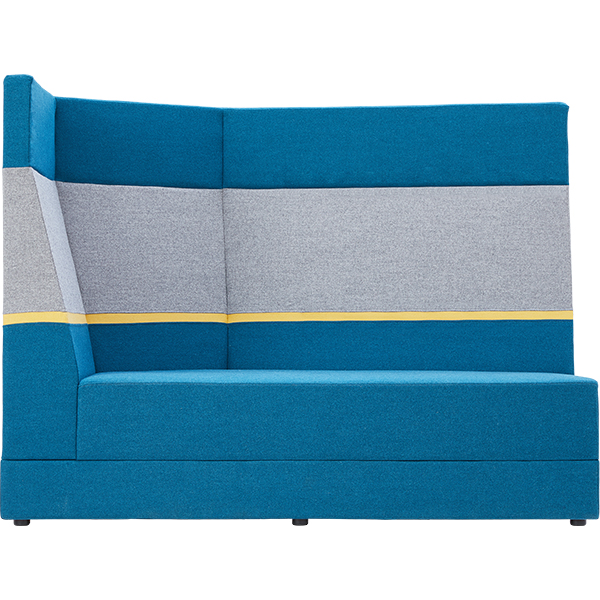 Set.upp - sofa 5- kątna z wysokim oparciem, lewe  - tkanina