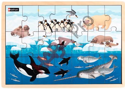 Zestaw drewnianych puzzli Środowisko życia