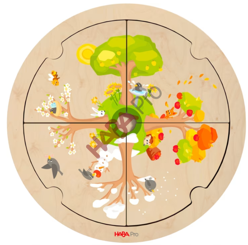Zestaw puzzli "rozwój jabłka"