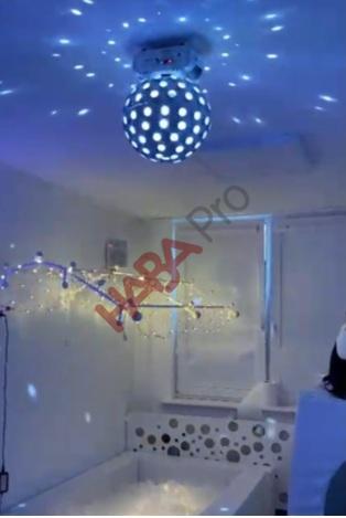 Kula LED z wiązką laserową / 0.0004