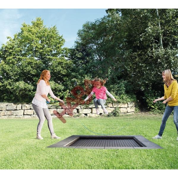 Trampolina ziemna dla dzieci, odporna na wandalizm