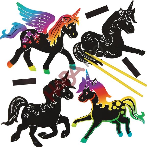 Magnetyczne zdrapywanki "Jednorożec", 30 sztuk