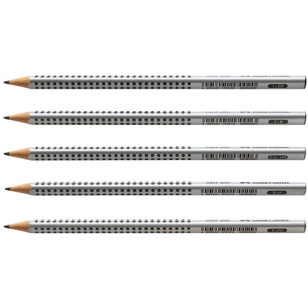 Ołówki z powierzchnią antypoślizgową, 12 sztuk