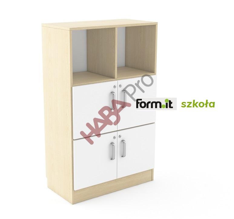 Szafka wys. 131 cm, 4 x drzwiczki