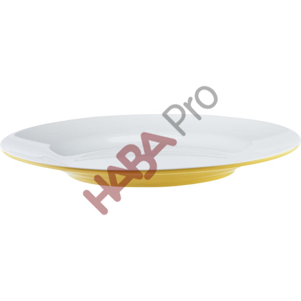 Talerze płytkie, śr. 19,6 cm, żółte, 6 sztuk