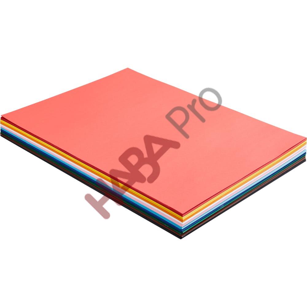 Karton kolorowy, 220 g/m2, 50 x 70 cm, 200 arkuszy w 10 kolorach