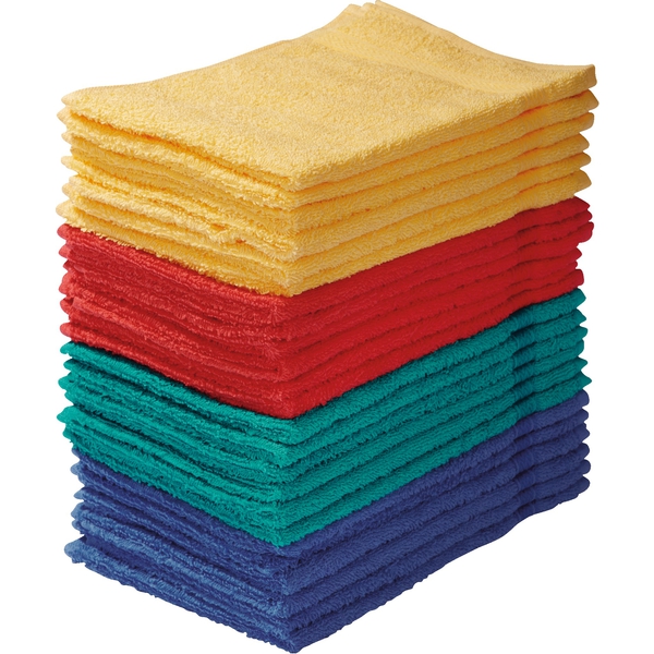 Ręczniki frotte dla dzieci, 6 sztuk - zielone