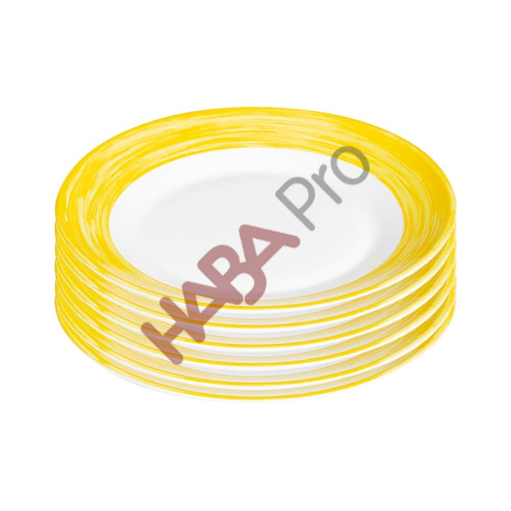 1095861-Dessertteller-Brush-yellow-6Stueck-F-02.png Talerzyki deserowe dla dzieci, 6 sztuk, żółte
