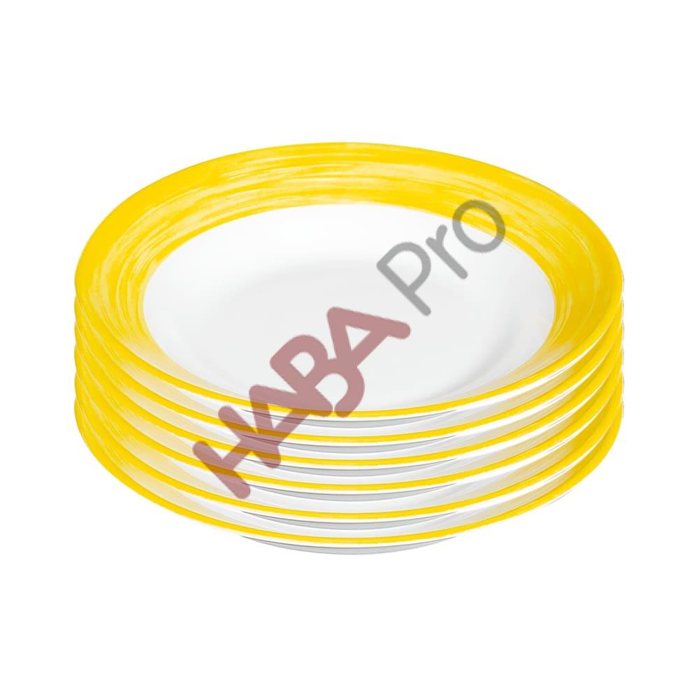 1095867-Teller-tief-brush-yellow-6Stueck-F-02.png Talerze głębokie dla dzieci, 6 sztuk, żółte