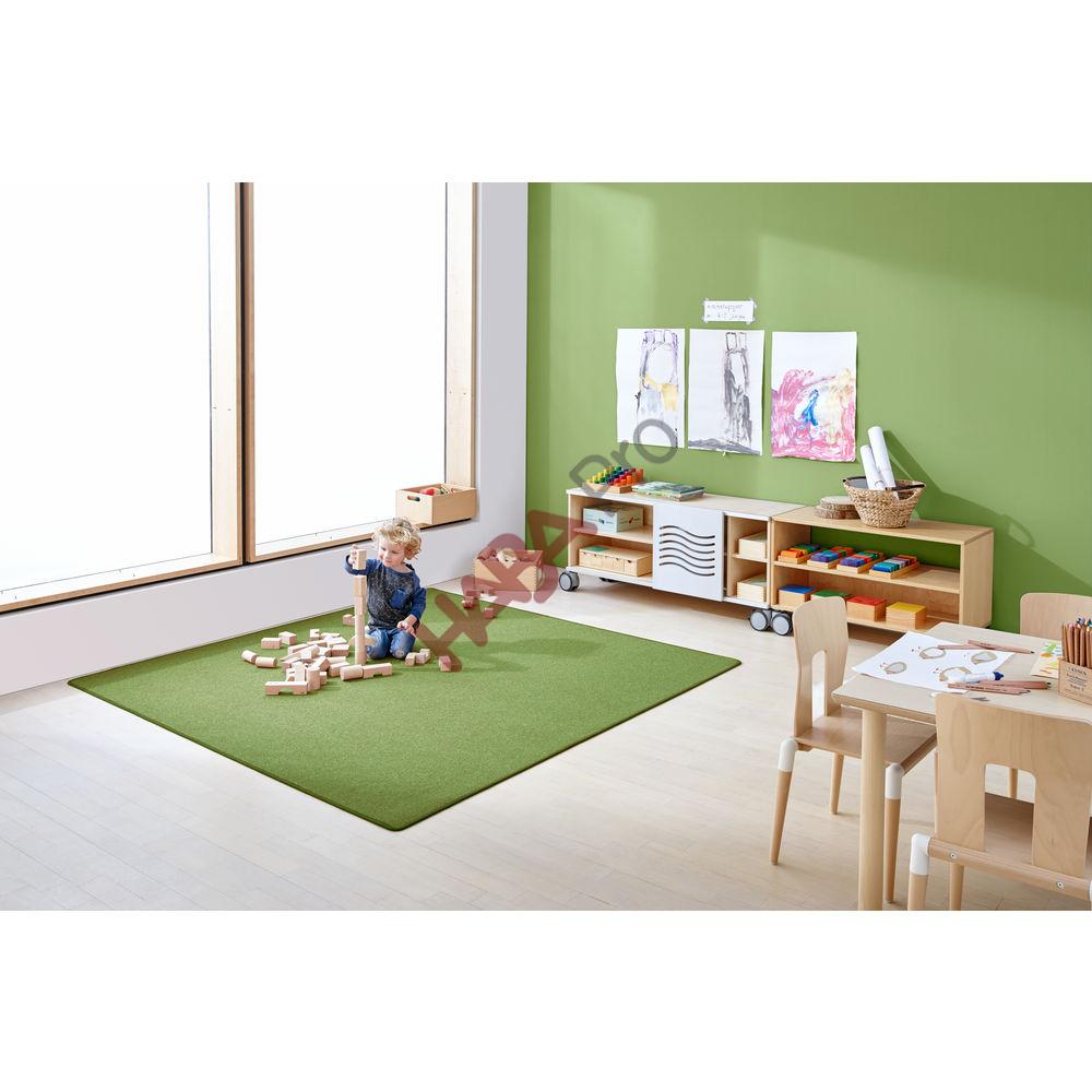 Dywan do żłobka i przedszkola, 2 x 2m, zielony kiwi