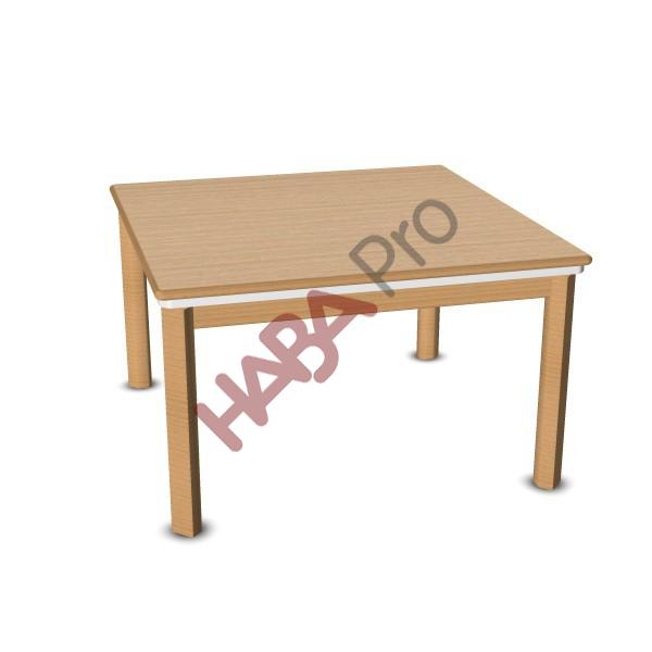 Stół ze zdejmowanym blatem, konstrukcja drewniana, wys. 59 cm