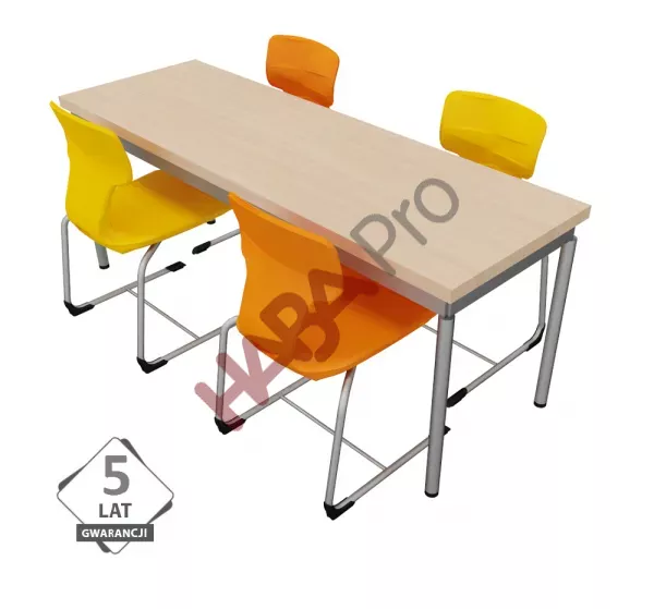 Stół modo 60 x 180 cm, wys. 46-82 cm, 5 LAT GWARANCJI