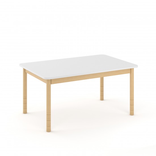 Stół prostokątny 120 x 80 cm - regulowana wysokość