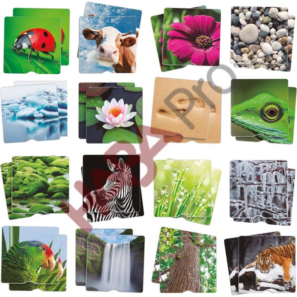 Memo dotykowe "Natura", 34 karty