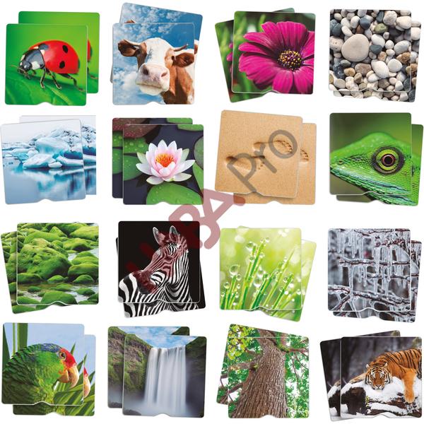 Memo dotykowe "Natura", 34 karty
