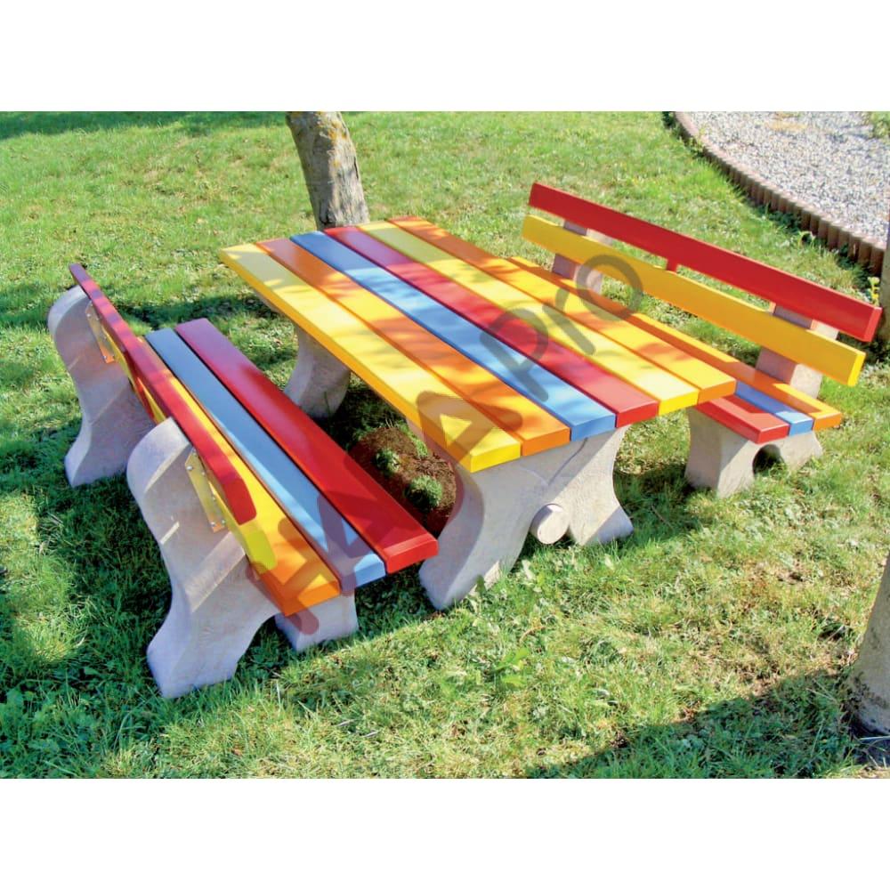 Stół ogrodowy dla dzieci, kolorowy, wys. 56 cm