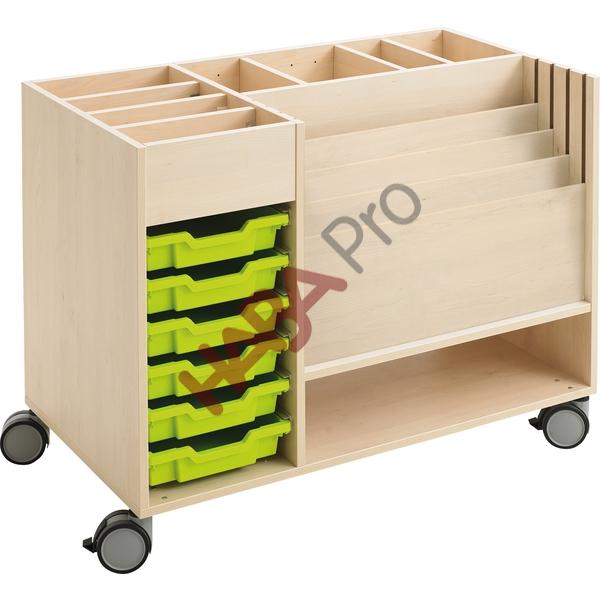Mobilny regał na materiały