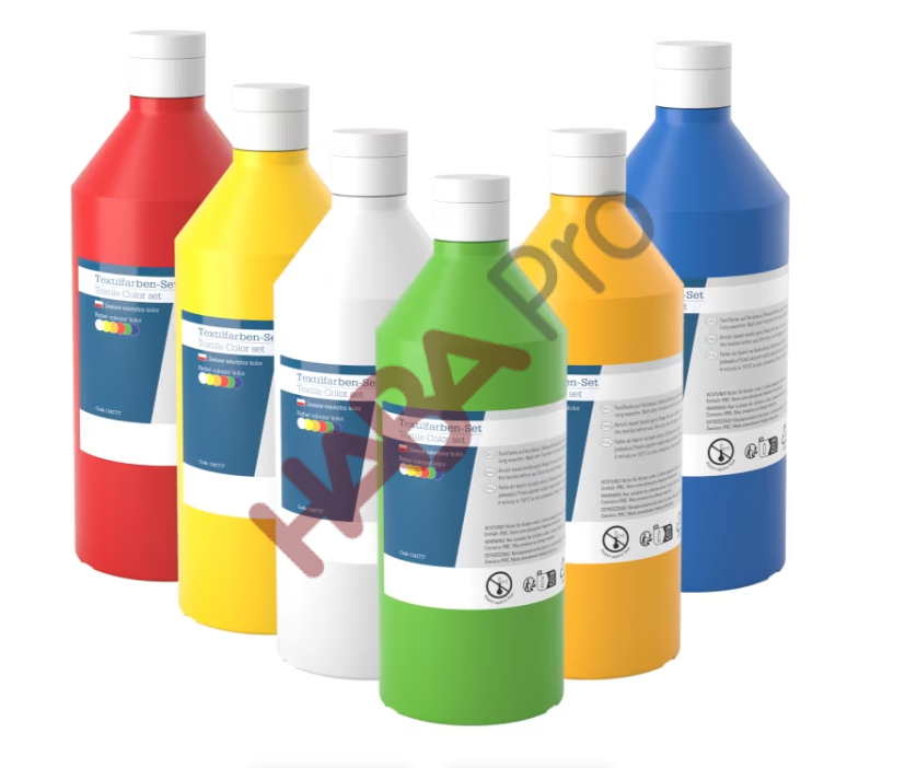 Zestaw farb do tekstyliów Wehrfritz 6 x 500 ml