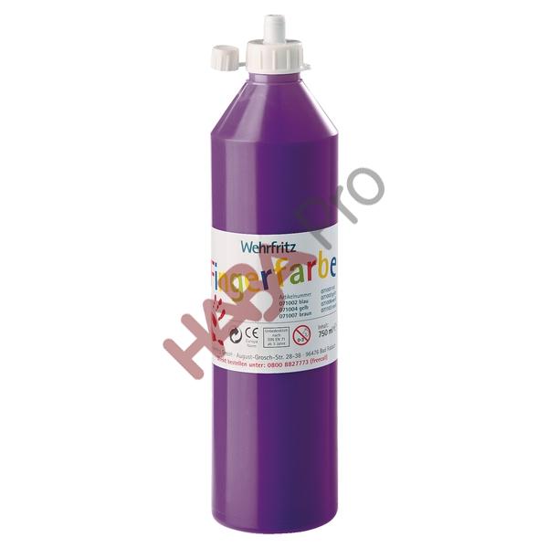 Wehrfritz - farby do malowania palcami, 750 ml - fioletowy