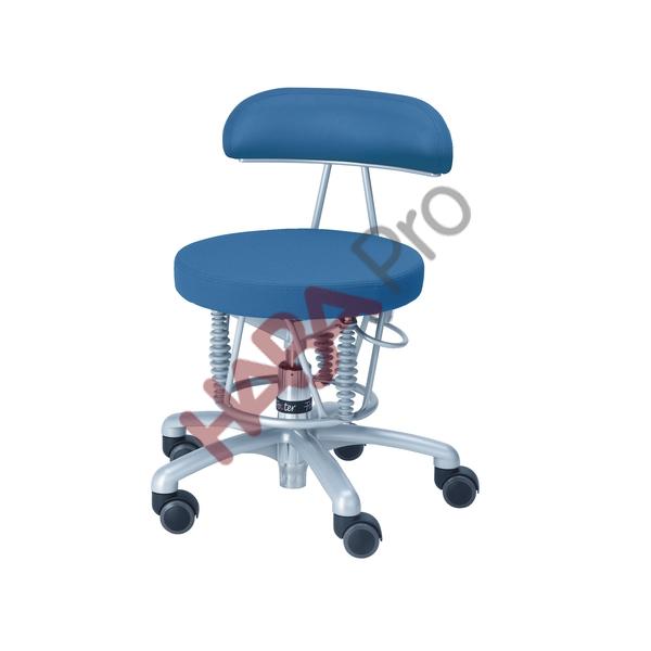 BIOSWING ® Stołek dla wychowawców (z oparciem, pokrycie z materiału)