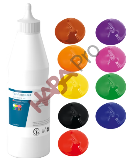 Zestaw farb kryjących, 10 x 500 ml