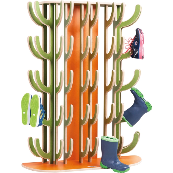 Kaktus na kalosze stojak na buty montaż na ścianie