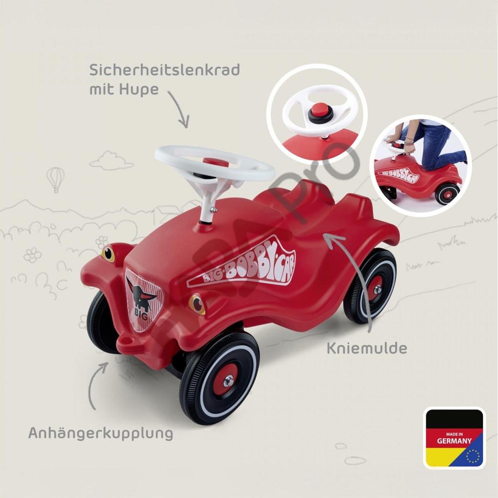 Klasyczny jeździk Bobby-Car, czerwony