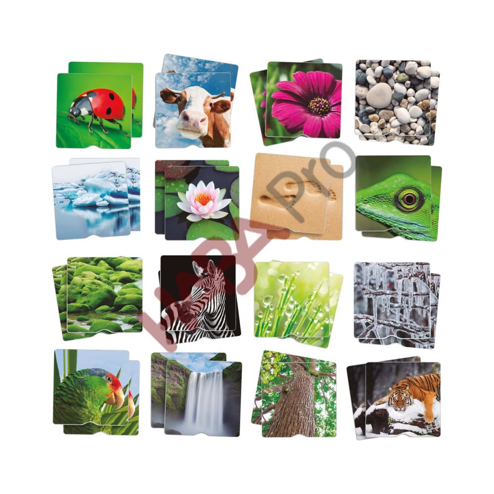Memo dotykowe "Natura", 34 karty