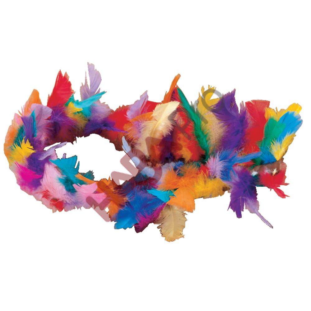 Piórka farbowane barwnikami spożywczymi, 100 g