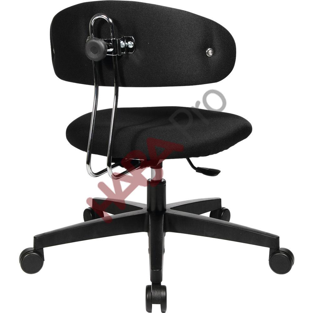 Ergonomiczny fotel dla wychowawców, ekoskóra, wys. 34 - 47 cm