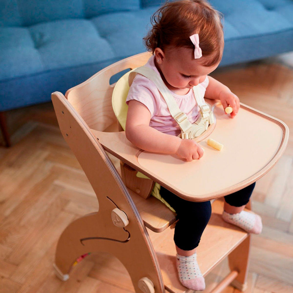 Krzesełko do karmienia dla dzieci 7w1, szare
