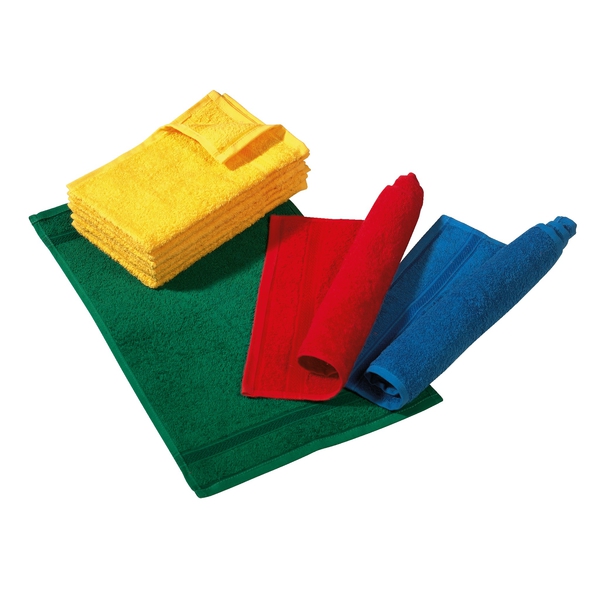 Ręczniki frotte dla dzieci, 6 sztuk - czerwone