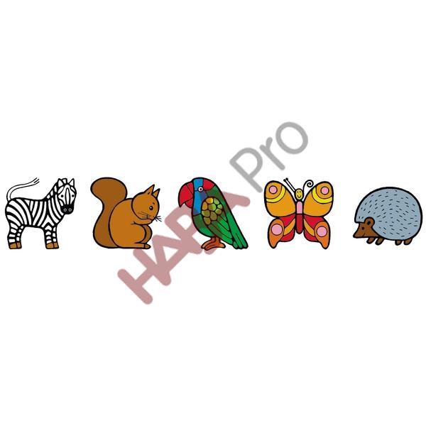58351_600x6005a7d6c5c43b95 Samoprzylepne znaczki z papieru "Zwierzęta", 90 sztuk