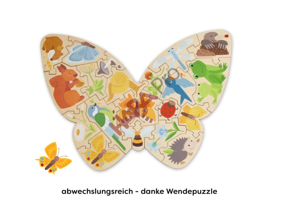 Puzzle 2 w 1 - Motyl