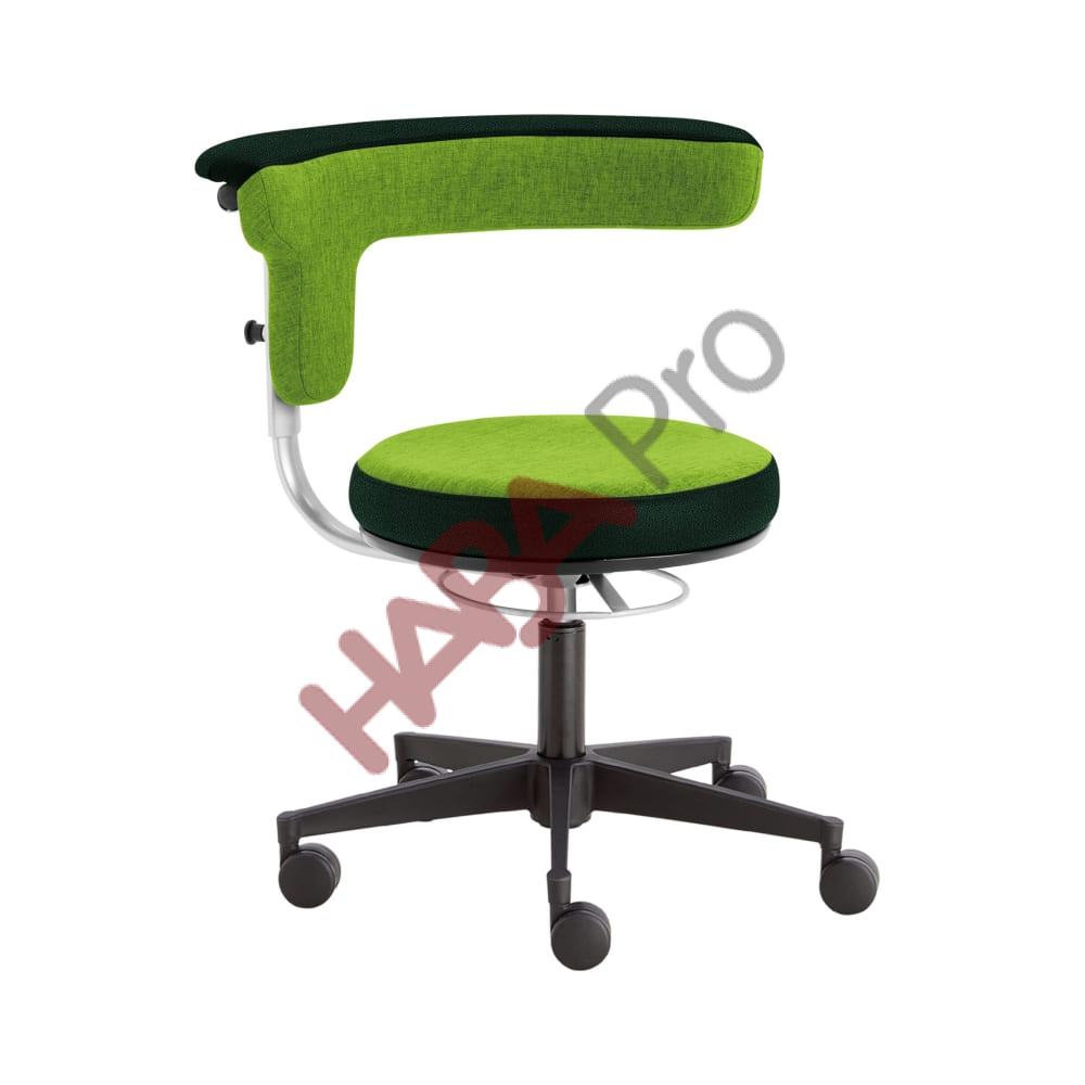 Krzesło dla wychowawców TuRu-Sit, wysokość 40 - 50 cm pokrycie z materiału